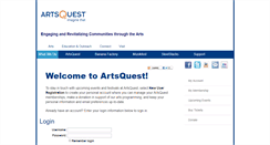 Desktop Screenshot of member.artsquest.org